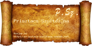 Prisztacs Szultána névjegykártya